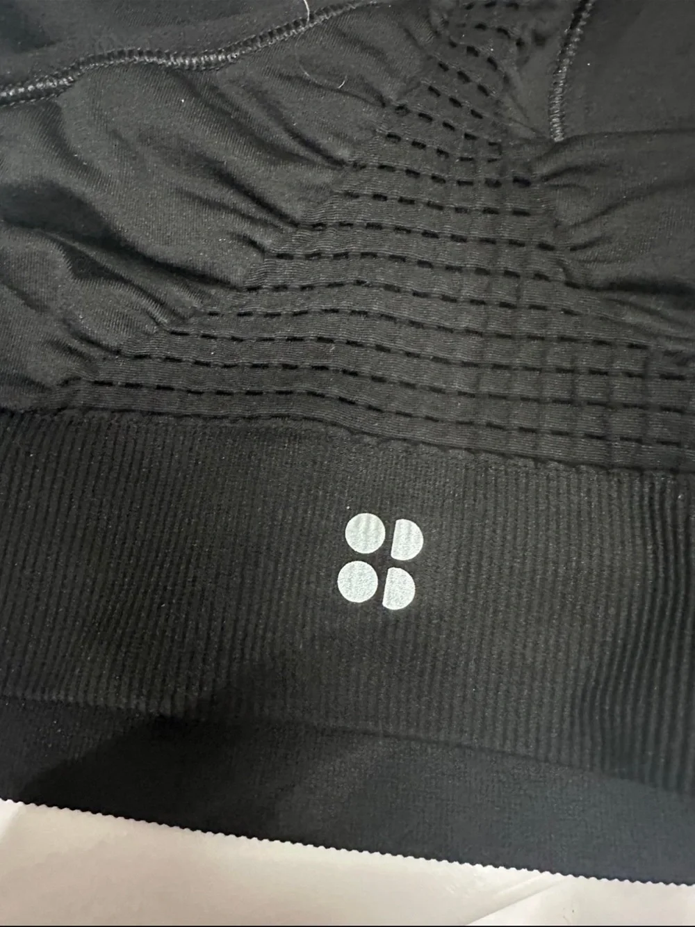 Sweaty Betty Black Seamless Racerback Sports Bra